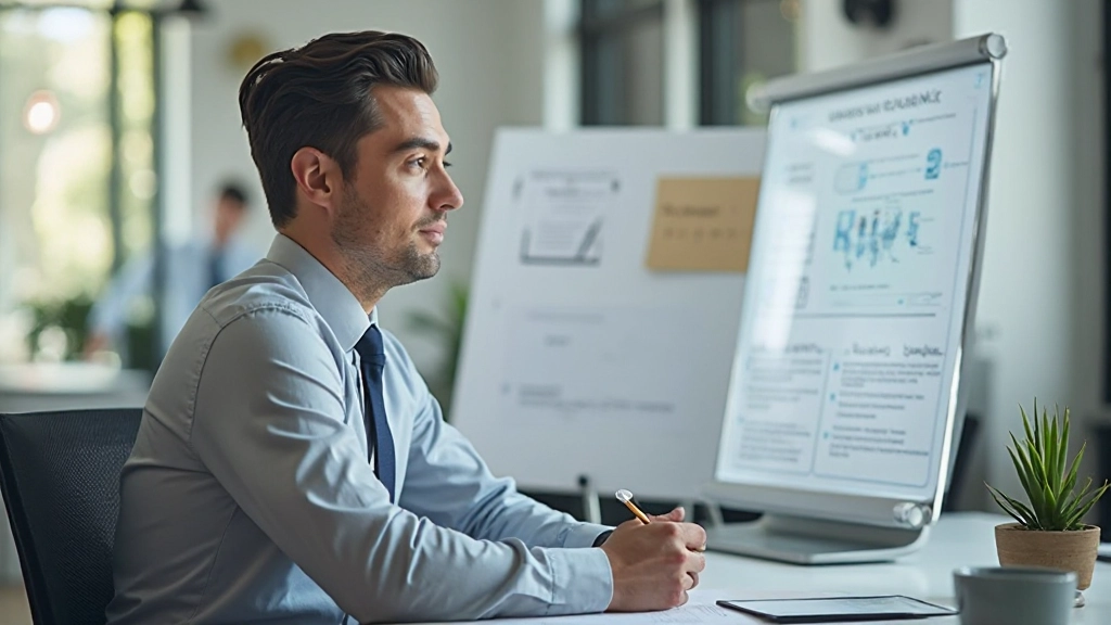 Профессиональное фото успешного человека, смотрящего на горизонт с видением будущего