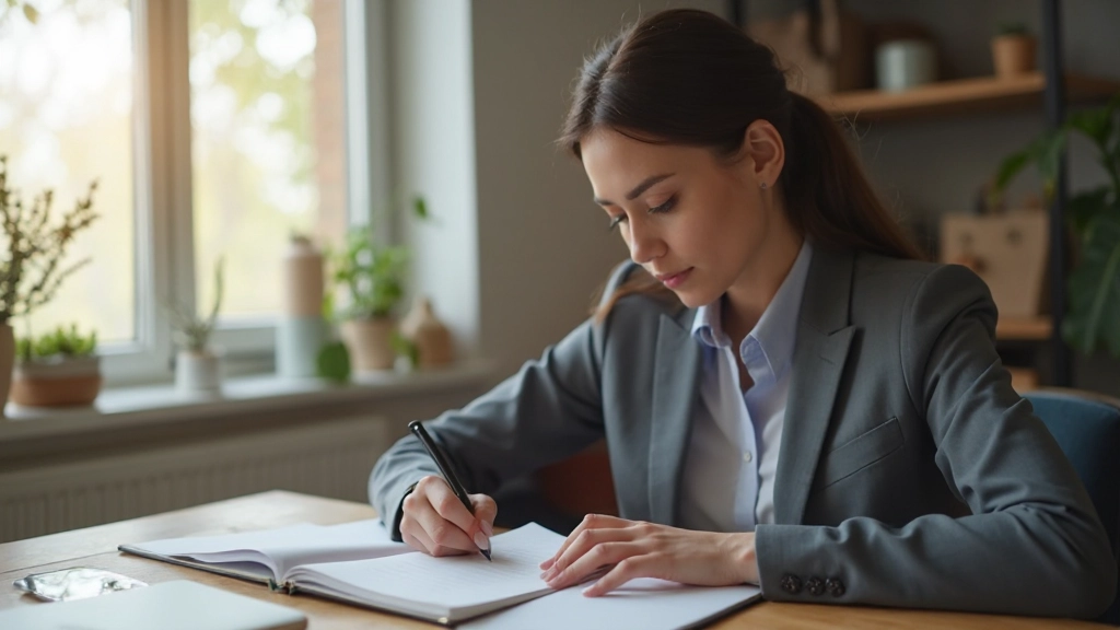 Профессиональная фотография рабочего места с планировщиком целей и ноутбуком